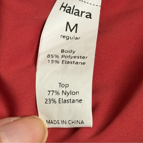 Halara NWT Wide Leg Athleisure Jumpsuit – Medium – Kapok Red - Picture 10 of 10